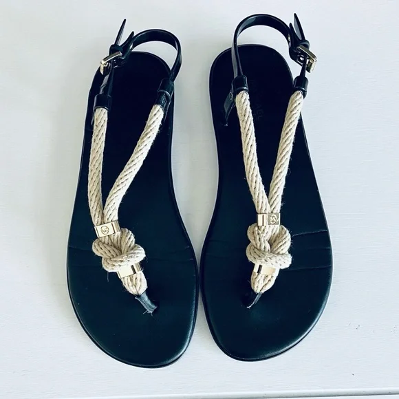 Michael Kors black holly jelly sandal rope size 7 - Picture 2 of 6